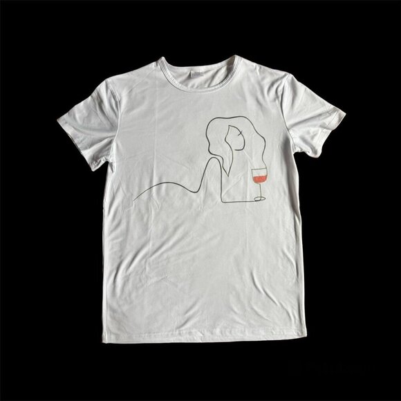 NWOT! Fun Abstract Cotton-Blend T-shirt - Size Medium - Picture 2 of 4